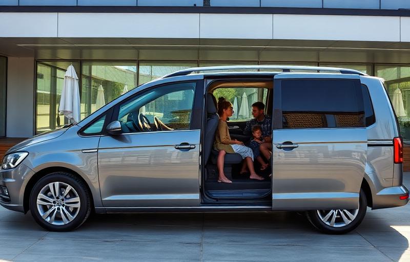 Family minivan with sliding doors
